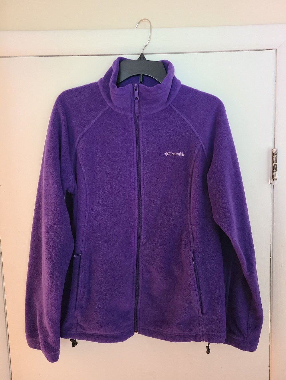 Vintage Columbia Women's Full Zip Fleece Sz XL Purple